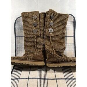 UGG Classic Cardy Knit Boot Size 7 RARE